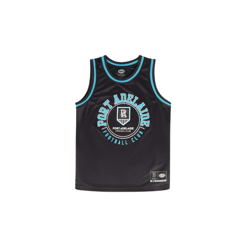 Port Adelaide Power Youth Basketball Mesh Singlet