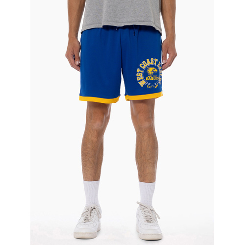West Coast Eagles Mens Mesh Basketball Shorts