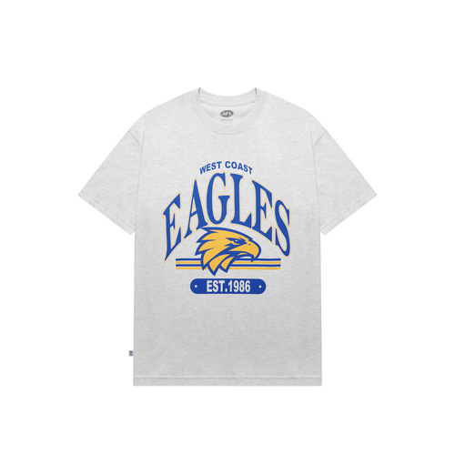 West Coast Eagles AFL Mens Vintage Arch Graphic Tee