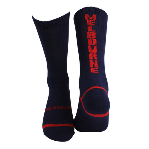 Melbourne Demons 1 Pack Crew Socks