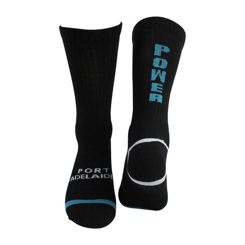 Port Adelaide Power 1 Pack Crew Socks