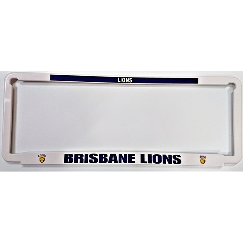 Brisbane Lions Car Number Plate Surrounds Set of 2