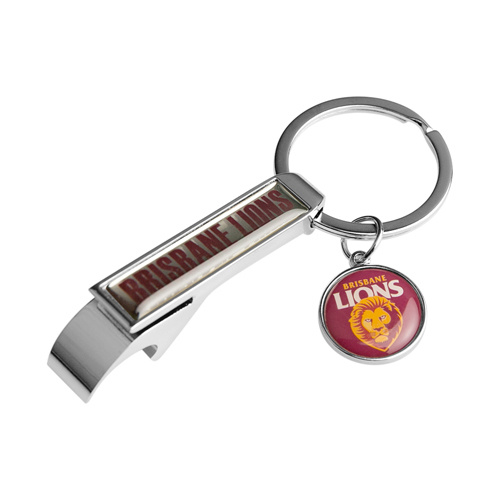 Brisbane Lions Bottle Opener Keyring