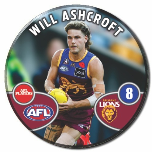 Brisbane Lions 2026 Player Action Badge - ASCHROFT