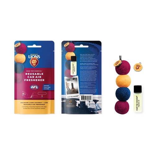Brisbane Lions Reusable Car Air Freshener