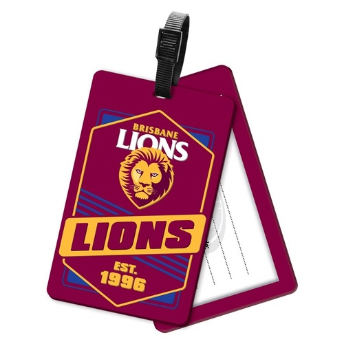 Brisbane Lions Rubber Luggage Tag