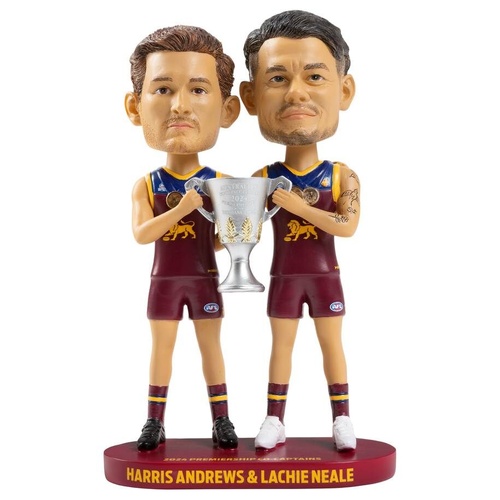 Brisbane Lions Harris Andrews & Lachie Neale 2024 Premiership Bobblehead