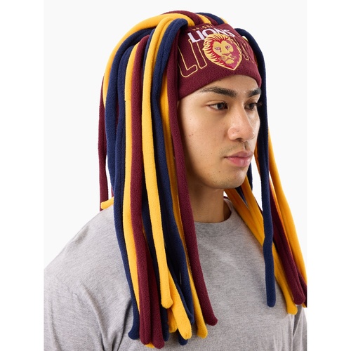 Brisbane Lions Supporter Dreadlock Beanie