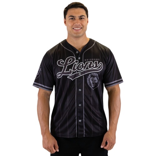 Brisbane Lions Blackout Baseball Shirt