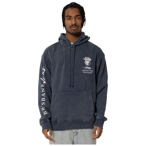 Brisbane Lions Mens Acid Wash Hoodie