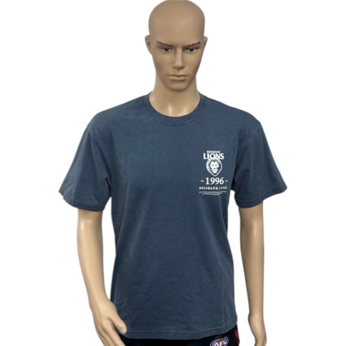 Brisbane Lions Mens Acid Wash Tee
