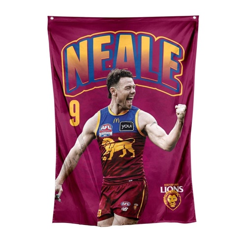 Brisbane Lions Lachie Neale Wall Flag