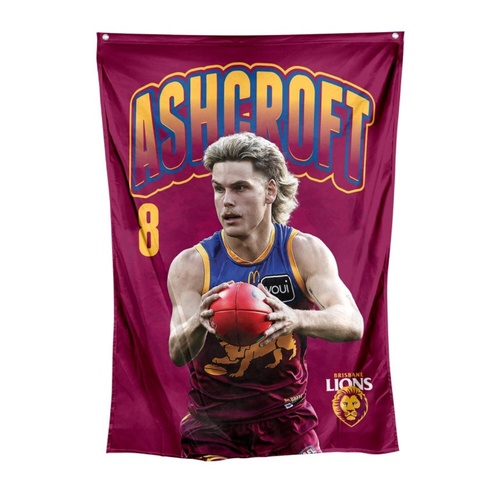 Brisbane Lions Will Ashcroft Wall Flag