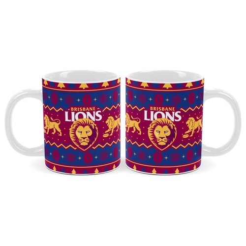 Brisbane Lions Christmas Coffee Mug