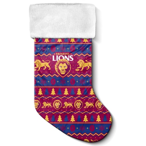 Brisbane Lions Jumbo Christmas Stocking