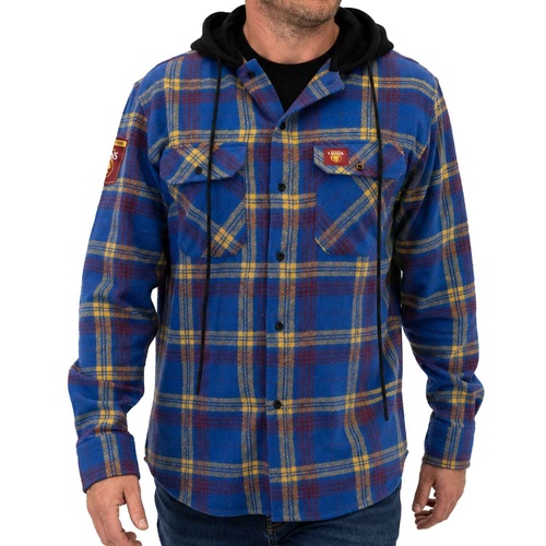 Brisbane Lions Highland Hooded Flannel Shirt