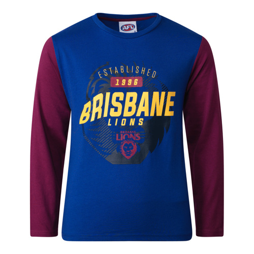 Brisbane Lions Youths Long Sleeve T-Shirt