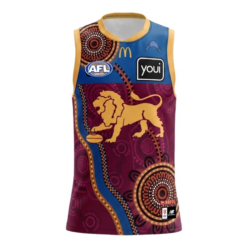 Brisbane Lions 2026 New Balance Adults Indigenous Home Guernsey