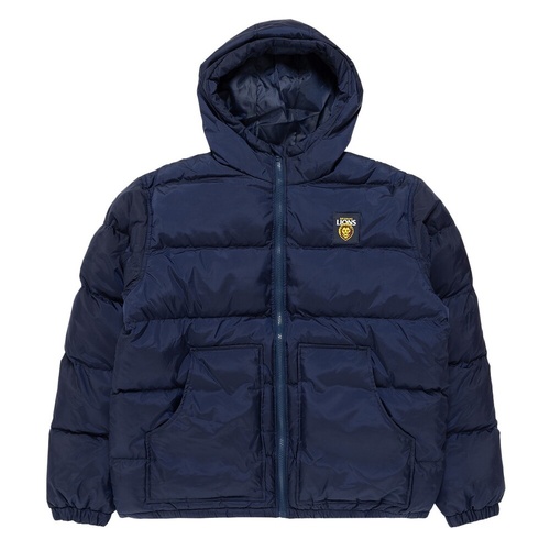 Brisbane Lions Mens Hooded Puffa Jacket