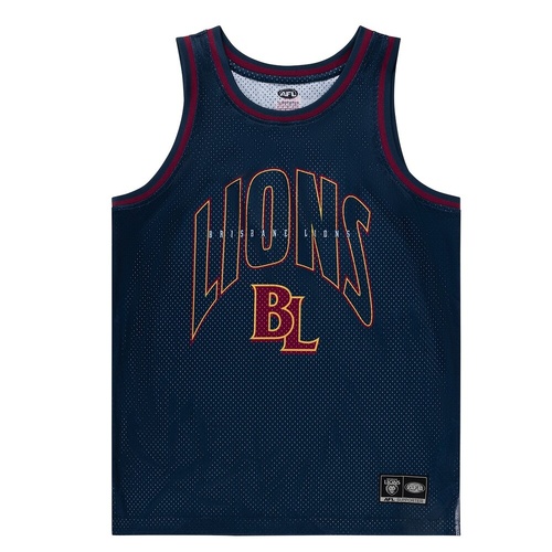 Brisbane Lions Mens Basketball Singlet