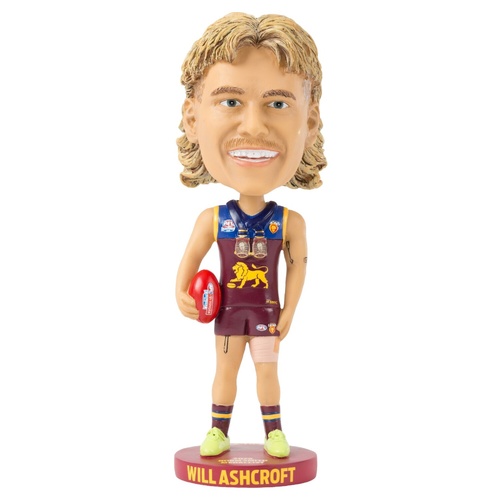 Brisbane Lions 2025 Norm Smith Medallist Will Ashcroft Large 20cm Bobblehead