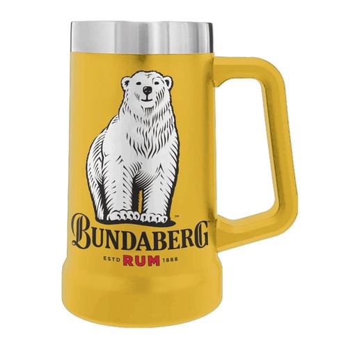 Bundaberg Rum Yellow Insulated Stein