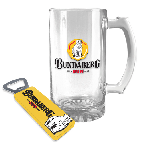 Bundaberg Rum Stein & Opener
