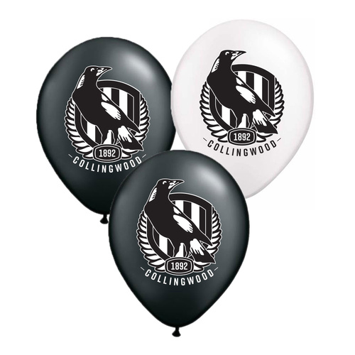 Collingwood Magpies Printed Balloons