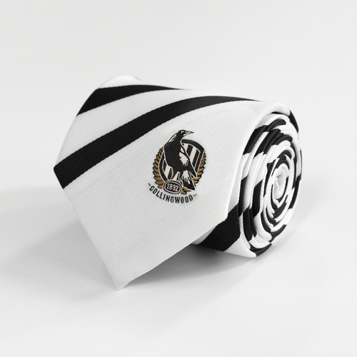 Collingwood Magpies White Neck Tie