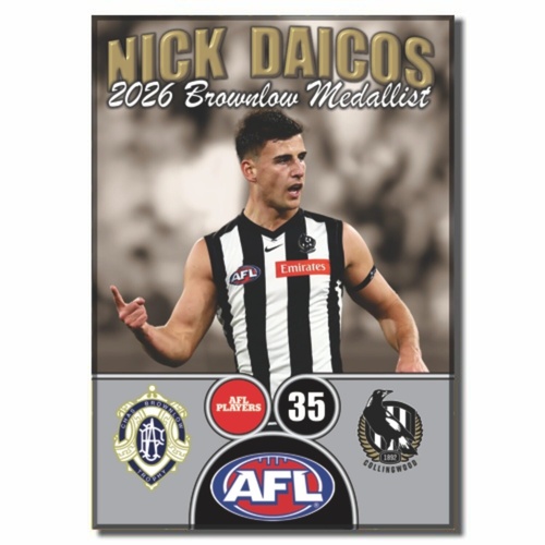 Collingwood Magpies Nick Daicos 2026 Brownlow Medallist Magnet