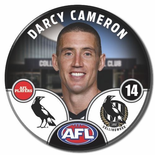 Collingwood Magpies 2025 Player Pin Badge - CAMERON