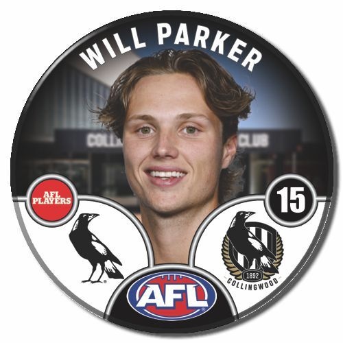 Collingwood Magpies 2025 Player Pin Badge - PARKER