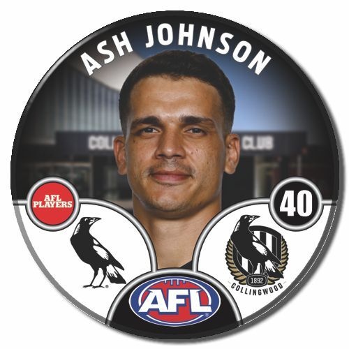 Collingwood Magpies 2025 Player Pin Badge - JOHNSON