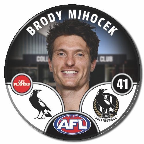 Collingwood Magpies 2025 Player Pin Badge - MIHOCEK