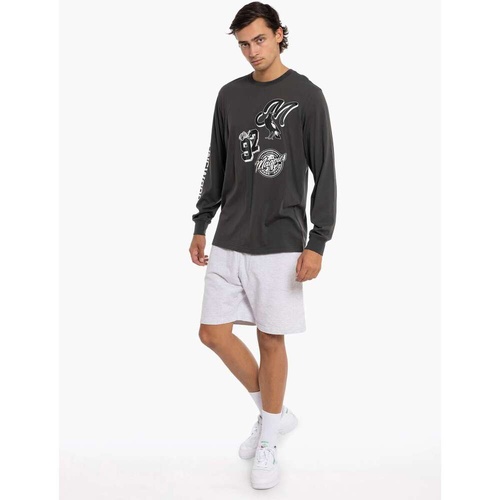 Collingwood Magpies Mens Patchwork Long Sleeve Tee