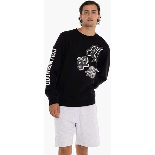 Collingwood Magpies Mens Patchwork Crew