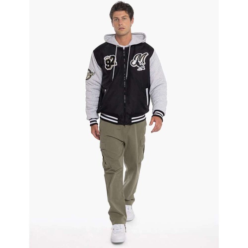 Collingwood Magpies Mens Patchwork Bomber Jacket