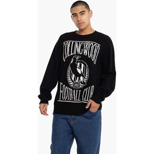 Collingwood Magpies Mens Supporter Knit Crew