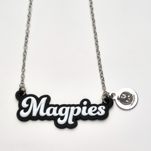 Collingwood Magpies Script Necklace