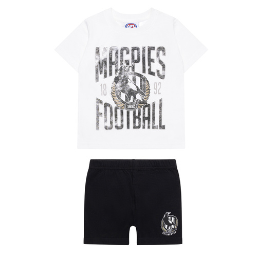 Collingwood Magpies Kids Summer Pyjamas