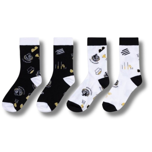 Collingwood Magpies 2 Pairs Socks Gift Pack