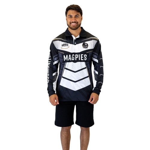 Collingwood Magpies Cyber Adults Fishing Shirt