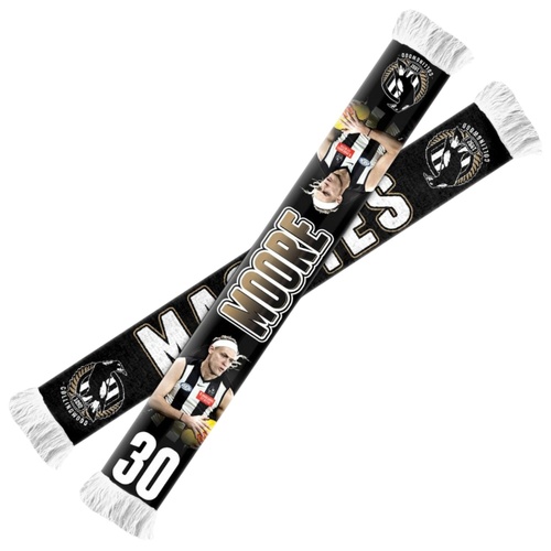 Collingwood Magpies Darcy Moore Player Scarf