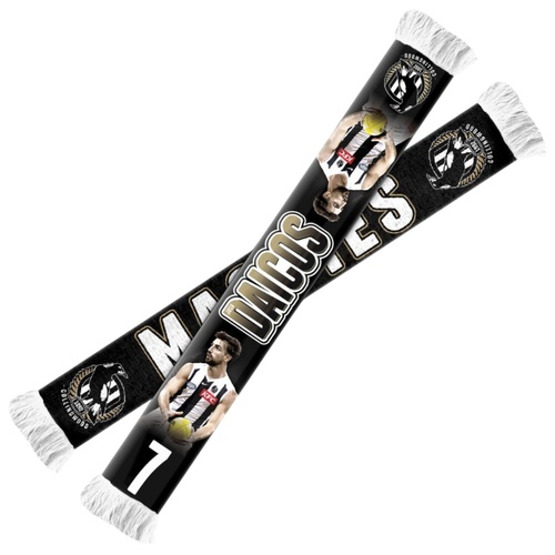 Collingwood Magpies Josh Daicos Player Scarf