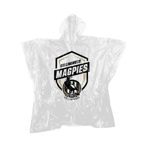 Collingwood Magpies Plastic Poncho