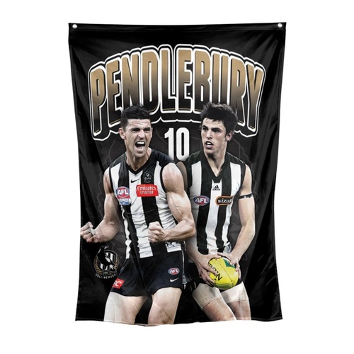 Collingwood Magpies Scott Pendlebury Wall Flag