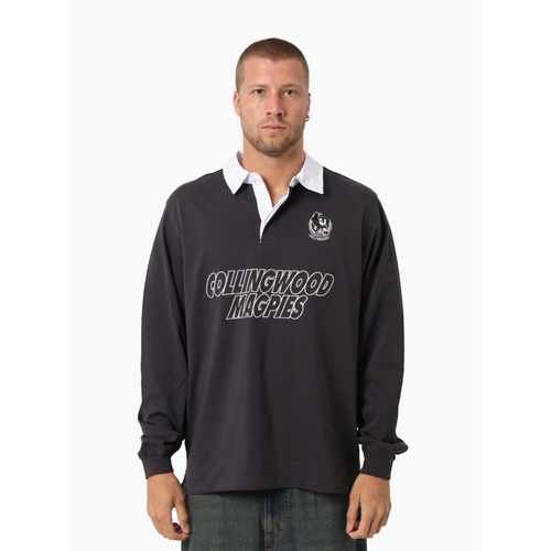 Collingwood Magpies Unisex Long Sleeve Polo