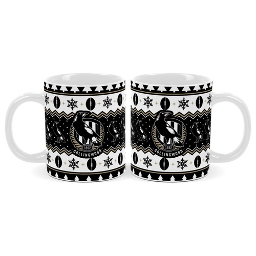 Collingwood Magpies Christmas Coffee Mug