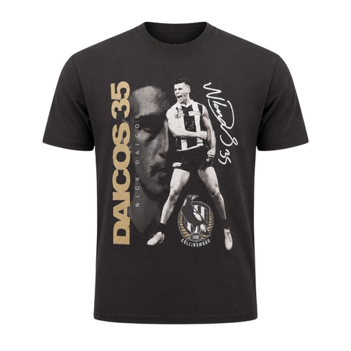 Collingwood Magpies Nick Daicos Youths Signature Player Tee