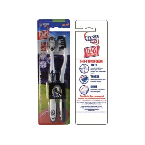 Collingwood Magpies Toothbrush Twin Pack